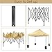 SUPERJARE Pop-up Canopy, 4 Weight Bags and a Wheeled Carry Bag, 10 Ft x 10 Ft Commercial Shelter, Outdoor Instant Folding Tent, Heavy Duty - Yellow
