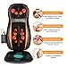 Shiatsu Back Massager Massage Chair Pad with Heat, Full Back Kneading, Adjustable Neck Height and Vibration - Relieve Muscle Pain for Neck Shoulder Back and Hip - Home & Office Use