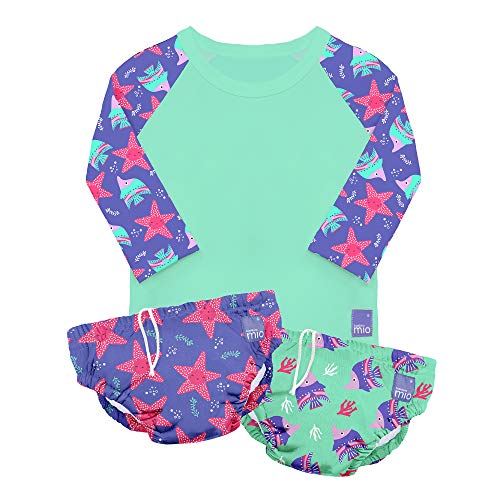 Bambino Mio, Swim Set, Rash Top and Swim Nappy Combo Violet