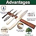 Magnetic Knife Holder 10 inch - Magnetic Knife Strip - Magnetic Knife Rack - Magnetic Knife Block - Magnetic Knife Bar - Magnetic Tool Holder - Magnetic Scissor Holder - Kitchen Magnet Wall Mount Wood