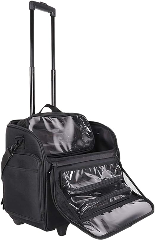 LUVODI Trolley Makeup Case Travel Cosmetic Luggage Suitcase Lightweight