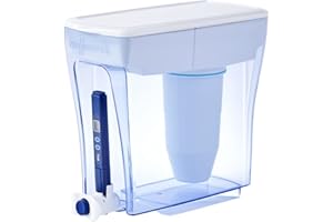ZeroWater 20-Cup Ready-Pour 5-Stage Water Filter Dispenser with 0 TDS Water Filter – IAPMO Certified to Reduce Lead, Chromium, and PFOA/PFOS