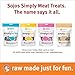 SOJOS Natural Pet Food Simply Beef Freeze-Dried Dog Treats, 4 oz, Yellow
