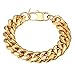PROSTEEL Chunky Gold Bracelet Miami Cuban Link Chain HipHop Jewelry Rocker Biker Rapper Bracelets