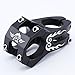 ZFZ Bicycle BIke Stem 31.8mm Super light MTB BMX DH FR Handlebar Accessories Black Red Blue Gold (Black)