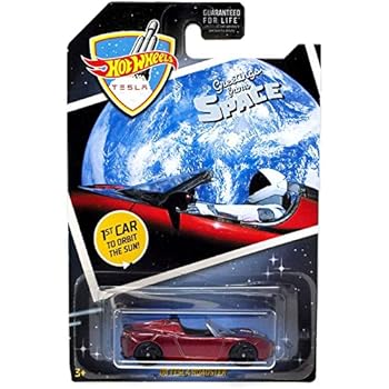 Hot Wheels 2019 Greetings From Space '08 Tesla Roadster, Maroon