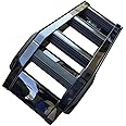 Side Ladder for Defender, Foldable Liftable Ladder Protective Frame, Side Window Roof Step Ladder for Land Rover Defender 110 130 4 Door 2020 2021 2022 2023 2024 (Glossy Black)