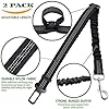 2-Pack-Premium-Car-Seat-Belt-for-Dogs-Cats-Pets-Adjustable-Safety-Heavy-Duty-Elastic-Lead-Harness-for-Cars-with-Elastic-Nylon-Bungee-Buffer-Black Dog Seat Belts for Cars UK, 2 Pack Premium Car Seat Belt for Dogs Cats Pets, Adjustable Safety Heavy Duty Elastic Lead…