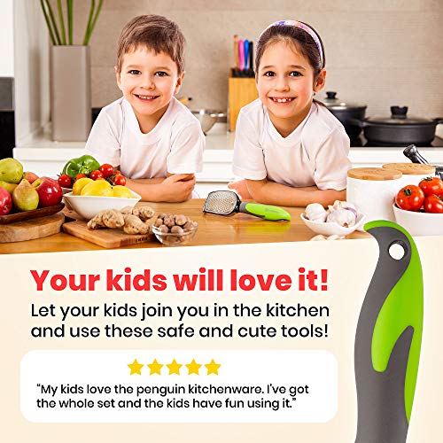 Yarmoshi lemon zester Ginger Grater for Garlic, Nutmeg, Chocolate, Lemon Zest and More. Stainless Steel Blade. Ergonomic Penguin Handle with Non-Slip Rubber Coating for Easy Grip. Dishwasher Safe