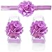 iiniim Baby Girls 5 Sets Headband Bow and Barefoot Sandals Foot Flower Band Gift