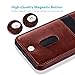 Onetop iPhone 7 Plus Case iPhone 8 Plus Case with Card Holder, Premium PU Leather Kickstand Wallet Case for iPhone 7 Plus 5.5 Inch(Brown)