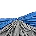 Yosoo(TM) Double Hammock - Lightweight Indoor and Outdoor Nylon Parachute Hammocks for Camping, Backpacking & Travel. Tree Ropes Included (blue & gray)