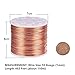 BENECREAT 9 10 12 15 17 18 20 Gauge Aluminum Wire (18 Gauge,492 FT) Anodized Jewelry Craft Making Beading Floral Colored Aluminum Craft Wire for Garden, Model Making - Copper Tone