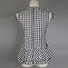 AOEMI Women Sleeveless Plaid Blouses Ruffles Trim Vintage Gingham Retro Style Peplum