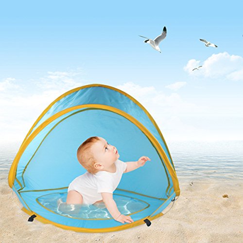 Gembaby Beach Pop Up Tent Beach Umbrella,Sun Protection Shelters Baby