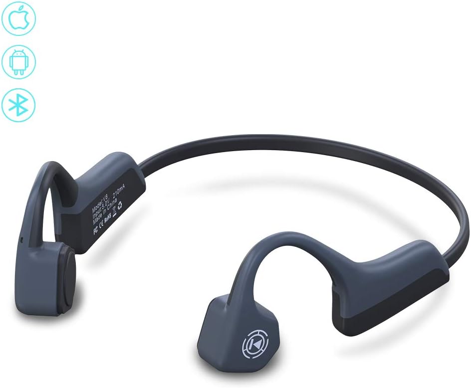 Bone Conduction Headphones, Melegend Earphones Bluetooth Wireless Over Ear Open Ear Sports Headset,Stereo Sweatproof Sports Earphones with Microphone for Iphone Samsung Galaxy and all Android