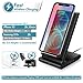 Wireless Charger,7.5W Fast Wireless Charging Stand Compatible iPhone 11/11 Pro/11 Pro Max/XS Max/XS/XR/X/8/8+,Charging Dock Organizer Compatible Apple Watch,AirPods-No AC Adapter