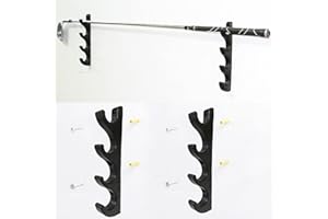 AUXPhome Golf Club Display Shelf and Organizer - Wall Mount Rack Storage Holder for Putters - Bracket Holds up to 4 Clubs