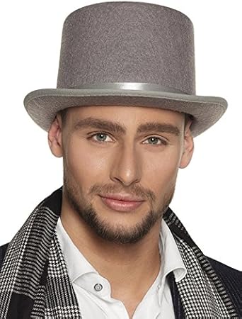 mens grey top hat
