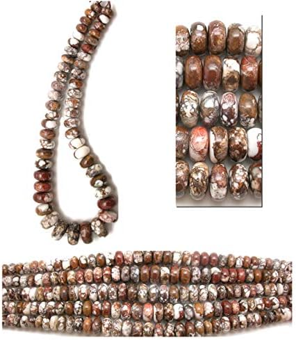 Rare Genuine Arizona Wild Horse (Magnesite) Big 12-22mm Graduating Rondell/Wheel Beads, 18in Strands for Jewelry Making