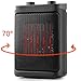 Space Heater, OPLAR Portable Electric Heater for Indoor Office Bedroom Small Space Room Use, Auto Oscillating, 800/1500 Watts Quiet Operation Heater
