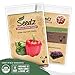 Organic Pepper Seeds (APPR. 75) Red & Green Bell Pepper - Heirloom Vegetable Seeds - Certified Organic, Non-GMO, Non Hybrid - USA primary