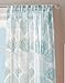 Destinations CHF 2-pc. Coral Reef Sheer Curtain Panel Set 84'' Blue/White