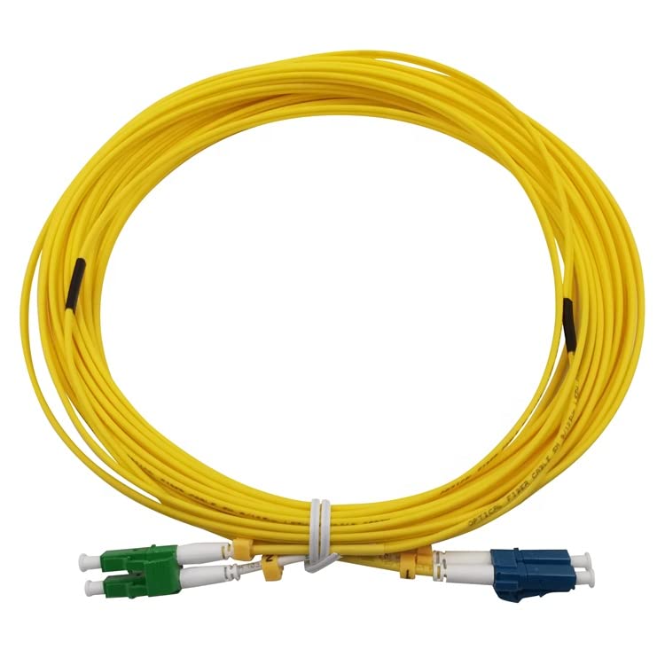 CHB 5 Meter Duplex Fibre Optic Patch Cable SC LC FC E2000 APC UPC Single Mode OS2 9/125 Yellow Patch Lead 2mm Fiber Patchcord (LC/UPC - LC/APC)