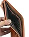 Slim Bifold Wallet - Men US Dollar Bill Wallet Leather (Light Brown)
