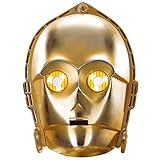Star Wars Characters Maskarade 2D Card Party Mask C3PO