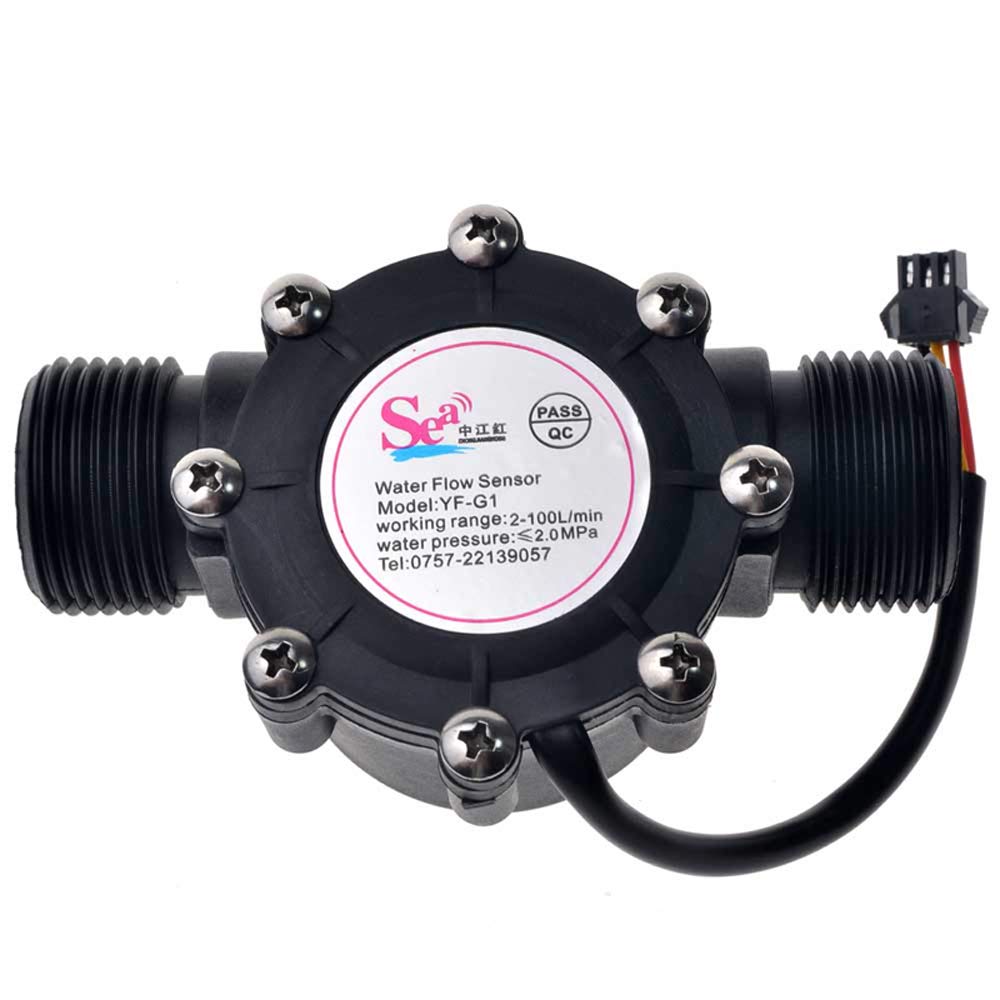 ALLPARTZ 2100L/min 1 inch Water Flow Sensor Flowmeter Hall Flow Sensor