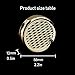 Cigar Humidifier - for Tobacco Moisturizing and Increased Humidity,Round and PVC Material, Gold Tone