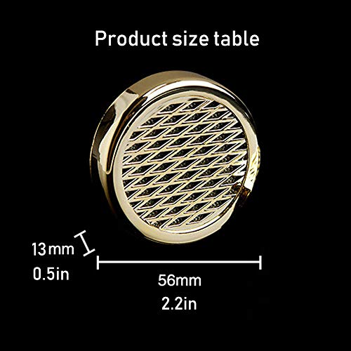 Cigar Humidifier - for Tobacco Moisturizing and Increased Humidity,Round and PVC Material, Gold Tone - Thumbnail 6