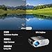 MTFY Projector-30000 Hours Portable LED HD 1080P Video Projector-Home Theater Projector Office Projector Support HDMI USB SD VGA AV for PC/Laptop/DVD/TV/Video/Photo/Game/Moviethumb 2