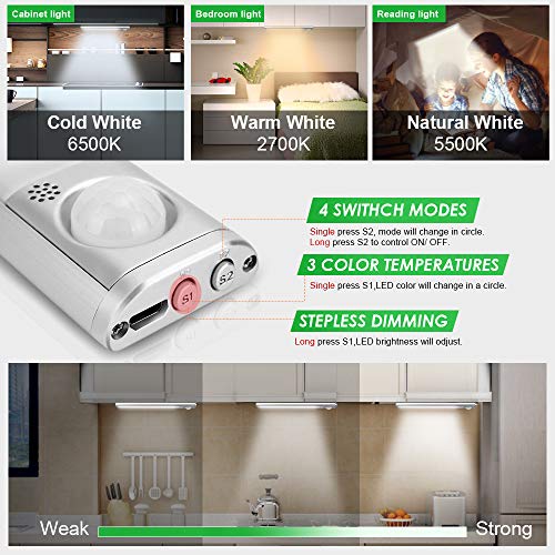 goodland 160 LED Closet Lights Motion Sensor Under Indoor