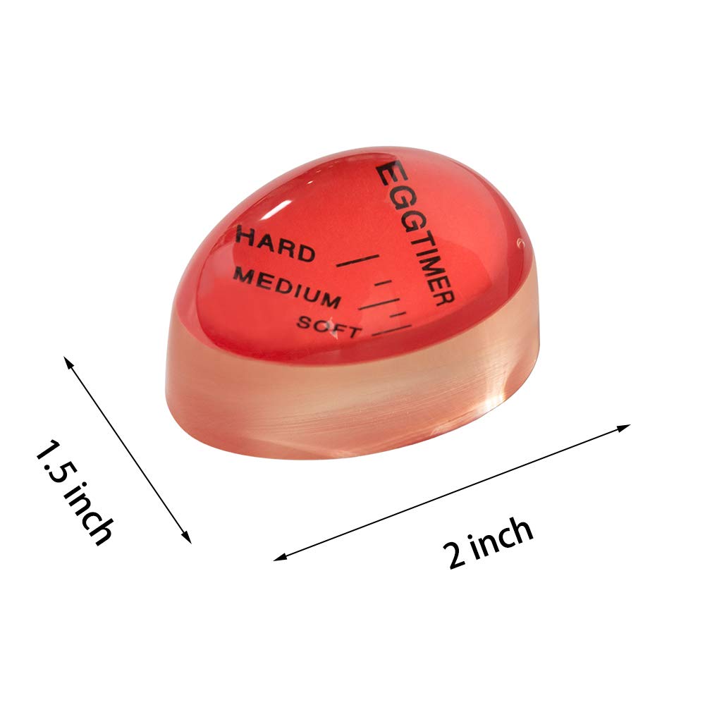 Temporizador de huevos, 4 unidades, resistente al calor, mediano ...
