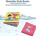 Here Fashion Soft Activity Book (Set of 6) Fun Interactive Soft Book for Toddlers with Crinkly Sounds, Developmental Toy, Nontoxic Fabric Baby Cloth Activity Crinkle Soft Books