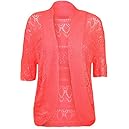 Plus Size Womens Crochet Knitted Shrug Cardigan Sweater Bolero Top