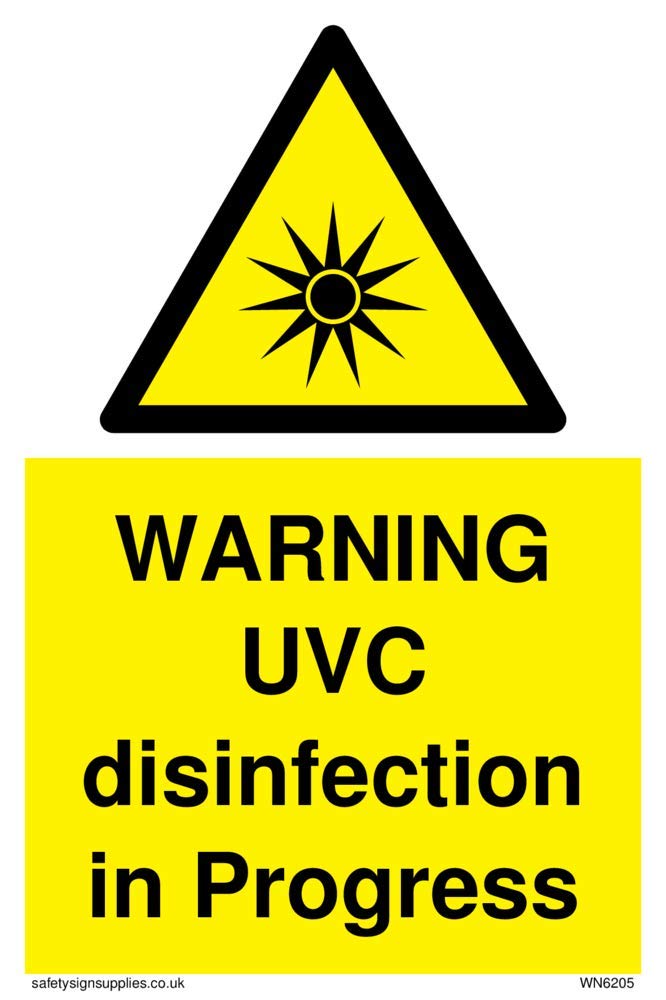 WARNING UVC disinfection in progress