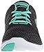 Skechers Sport Women's Flex Appeal 2.0 Fashion Sneaker, Black/Turquoise Knit, 8 M US