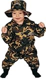 Dress Up America Baby Military Officer, Camouflage, 0-9 Months