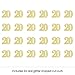 Big Dot of Happiness Gold Glitter 20 - No-Mess Real Gold Glitter Cut-Out Numbers - 20th Birthday Party Confetti - Set of 24