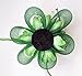 Coolr Fascinator Hair Clip Cocktail Headwear Flower Bridal Headpieces (Green)
