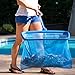 SharkBlu Pool Net Replacement Telescopic Pool Pole, Deep Leaf Basket a Fine Mesh Net Bag, Blue