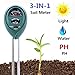Soil pH Meter, 3-in-1 Soil Test Kit for Moisture, Light & pH/Acidity, Gardening Tools for Home and Garden, Lawn, Farm, Plants, Indoor & Outdoor Plant Care Soil Tester (No Battery Needed)