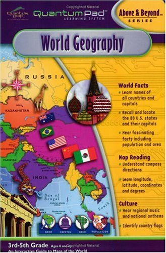 Quantum Pad Learning System: World Geography Interactive Book and Cartridge