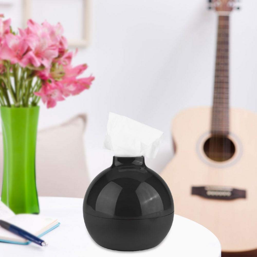 Contenedor de Caja de Pañuelos Porta Papel Redondo Estante Forma de