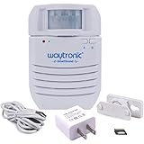 Waytronic PIR Infrared Motion Sensor Activated Sound Player Loudspeaker with Recordable Audio Alarm Motion Detector for Door 
