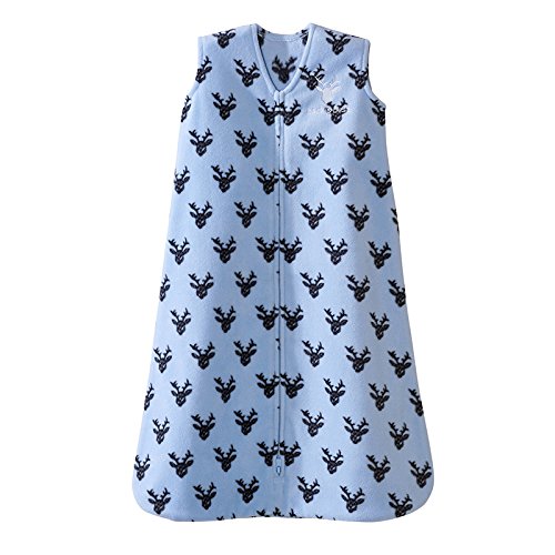 Halo Sleepsack, Micro-fleece, Oh Deer, Blue, Xlarge