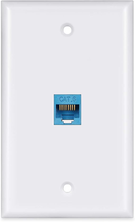 Wall Plate 1 Port BUPLDET Cat6 Port